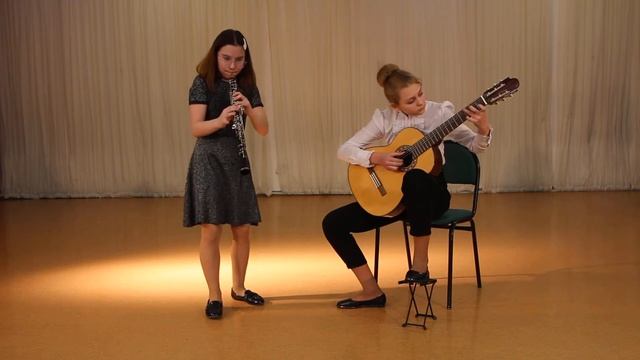 М. Джулиани "Дуэт для гобоя и гитары" исп. Мокроусова Надежда и Толкунова Мария смотреть онлайн