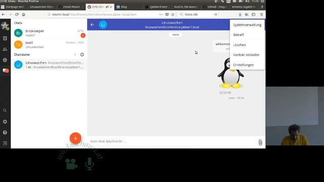 Echtzeit-Kommunikation mit Opensource (Videochat, Chat) смотреть онлайн