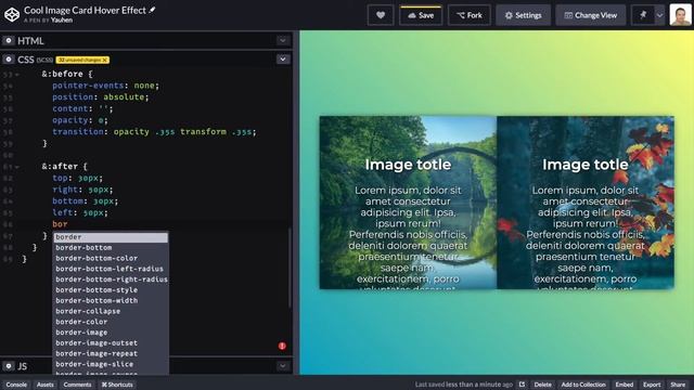 CSS Эффекты #20 Интересный Hover-эффект карточки | HTML, CSS (SCSS) смотреть онлайн