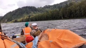 Сплав по реке Бия на плоту