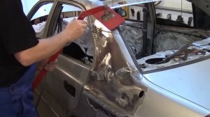 .Кузовной ремонт. Ремонтируем Хёндай Акцент. Замена крыши и работа споттером,