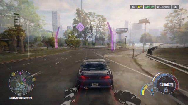 Need For Speed Unbound - Nissan s14 drifting смотреть онлайн