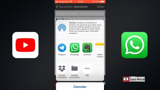 Cómo enviar vídeos de Youtube directos por WhatsApp con IPHONE (NO LINK) смотреть онлайн