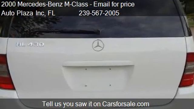 2000 Mercedes-Benz M-Class SUV - For Sale In N Fort Myers, F