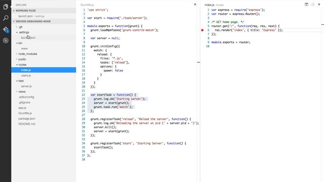 Visual studio Code - Attaching a Node App to Debugger смотреть онлайн
