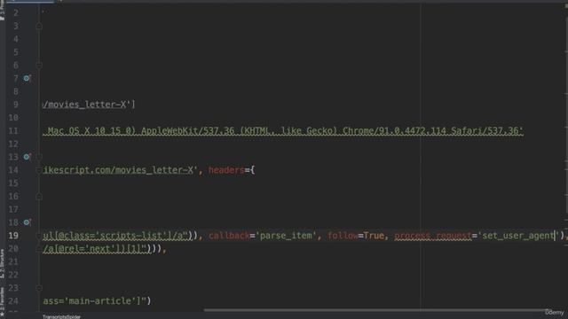 10. Project #3 Building Crawlers with Scrapy 3. Crawler - Changing User-Agent смотреть онлайн