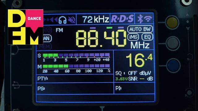 DFM - Пятигорск, Ставропольский край 88.4 МГц 0,1 кВт ~ 1260 км. смотреть онлайн