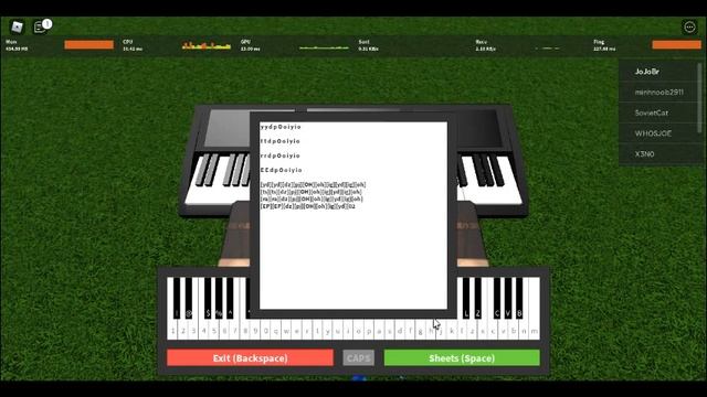 Megalovania Roblox Piano Sheets (sheets in desc) смотреть онлайн