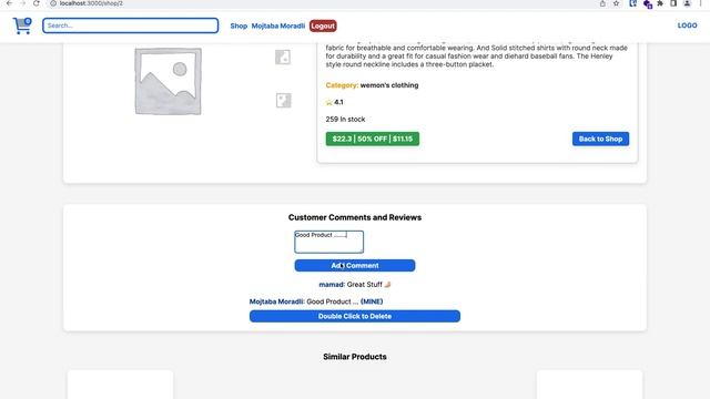 React, Redux, NodeMailer, JSON-Server, Stripe E-commerce смотреть онлайн