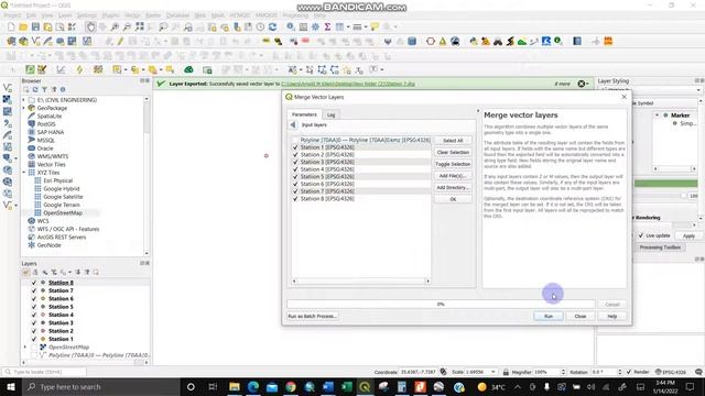Merging Vector Layers in QGIS смотреть онлайн