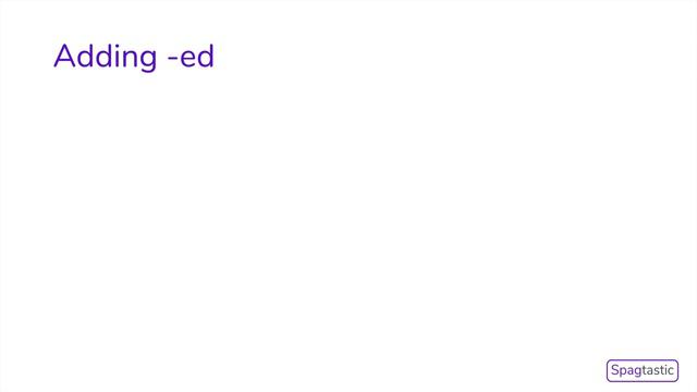 SPaG - Adding suffixes to verbs смотреть онлайн