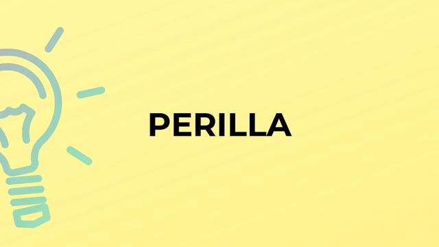 What is the meaning of the word PERILLA? смотреть онлайн