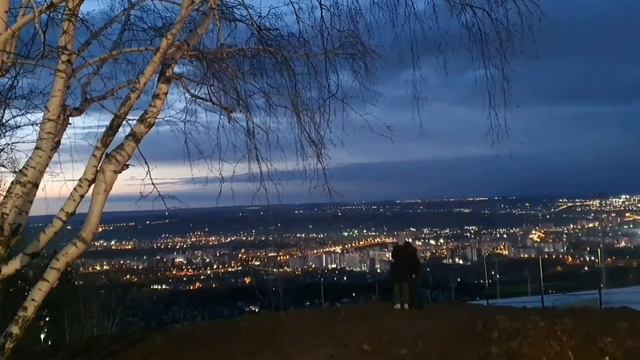Вечерний Красноярск.Николаевская сопка. смотреть онлайн