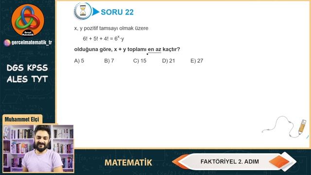 FAKTÖRİYEL 2. ADIM (2023 DGS KPSS ALES TYT) #DGS #KPSS #ALES смотреть онлайн