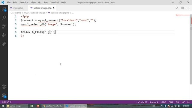 Upload image using php and mysql database смотреть онлайн