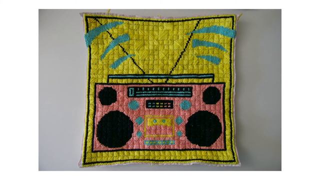 The Boombox / Embroidery Tapestry - step by step process смотреть онлайн