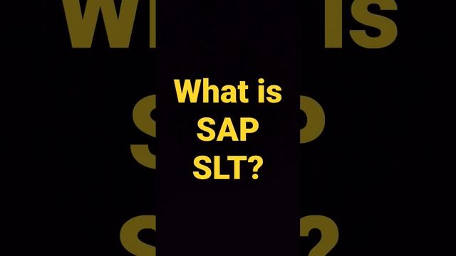 What is SAP SLT? What is SAP Landscape Transformation Replication Server? #interview #SLT #SAPSLT смотреть онлайн