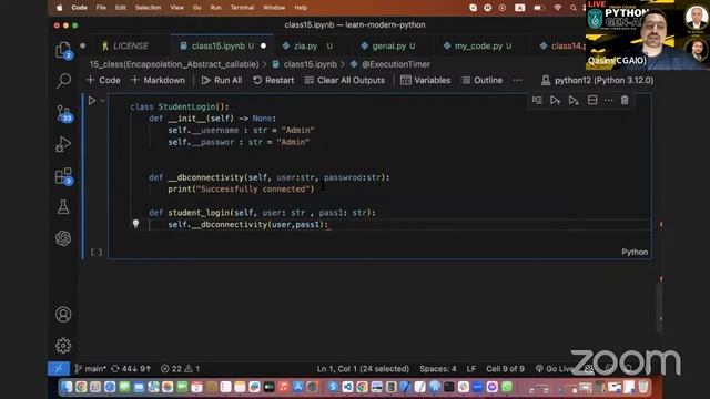 15 Python Crash Course | (Callable, Abstract, Encapsulation, Duc typing) смотреть онлайн