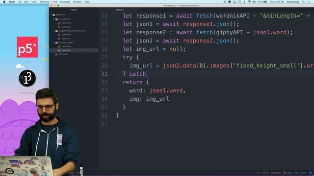 16.16: try / catch with Promises - Topics of JavaScript/ES6 смотреть онлайн