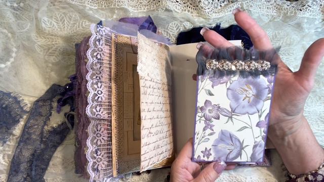 Vintage Purple Journal Collection - Lavender and Wisteria with silk covers смотреть онлайн