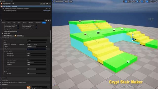 [Houdini Digital Asset] Medieval Crypt - Procedural Stairs generator for UE5 смотреть онлайн