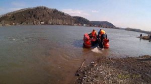 ПВХ SibRiver Абакан 430 JET + sea-pro 40  водомет.Первый пуск на воде.видео