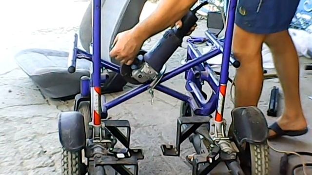 Ставим машинное кресло на инва коляску.
