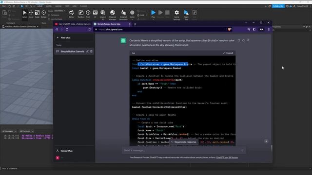 Can ChatGPT Script a Roblox Game in 10 Minutes? смотреть онлайн