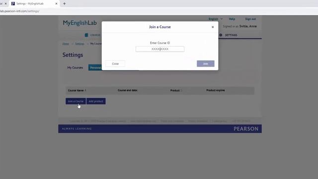 MyEnglishLab - Як учню приєднатись до групи смотреть онлайн