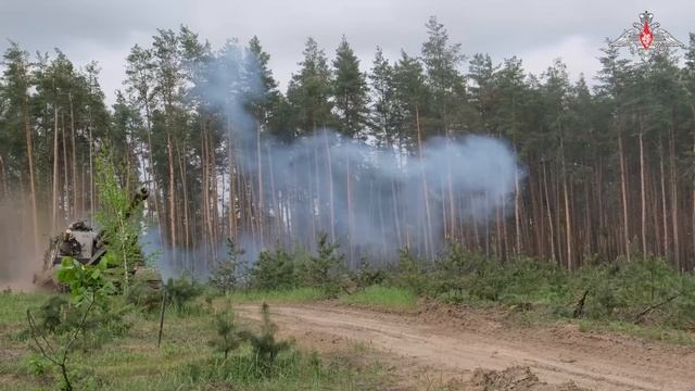 Боевая работа расчетов гаубиц Мста С и Мста Б ЦВО смотреть онлайн