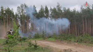 Боевая работа расчетов гаубиц Мста С и Мста Б ЦВО