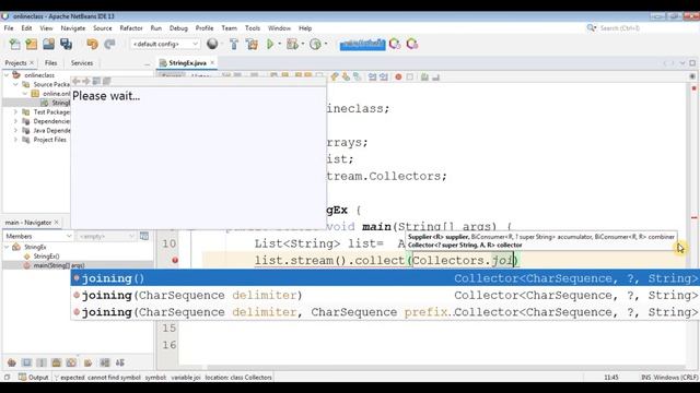 Collectors.joining() method in Java 8 | What is the use of collectors joining method? смотреть онлайн