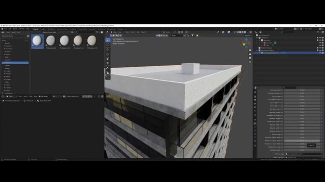 Demonstratation of Full Procedural Building with Blender Geometry Nodes смотреть онлайн