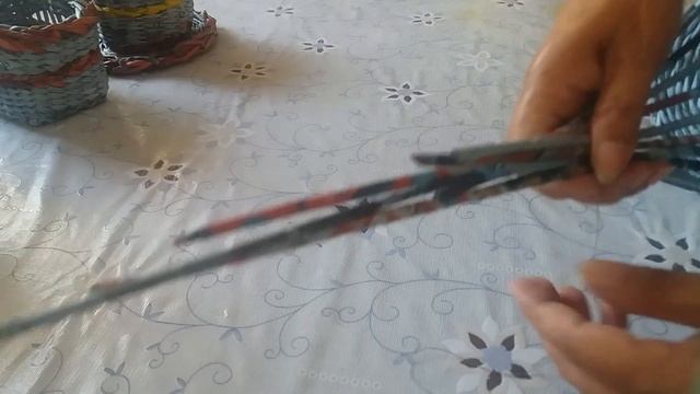 Трехпредметный набор для кухни. Третье - салфетница! Плетение из газетных трубочек смотреть онлайн