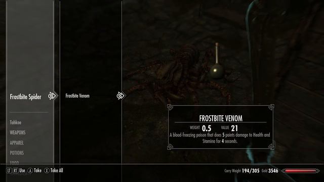 How to get Frostbite Venom - Skyrim смотреть онлайн