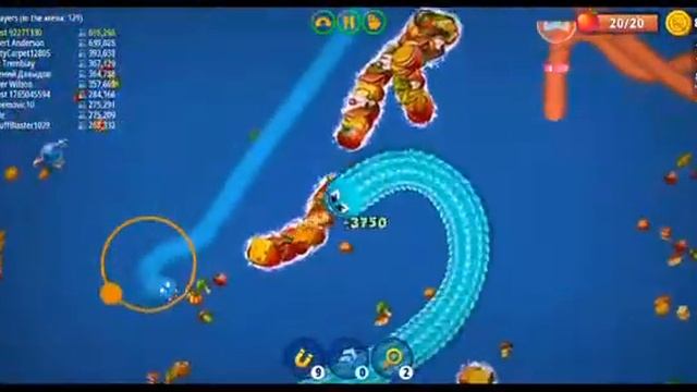 Worms Zone Io biggest snake slither io snake game смотреть онлайн
