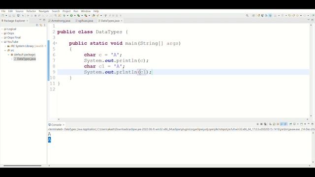 How to Store "char" values in Java | How "char" works in Java | Data Types in Java | Kannada | Akas смотреть онлайн