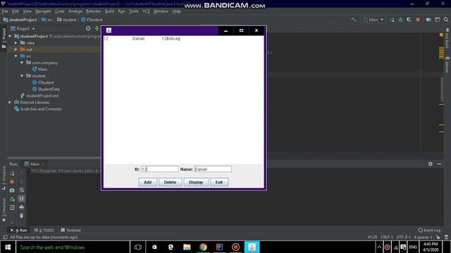with source code(Student Application with java GUI (application on linked list смотреть онлайн