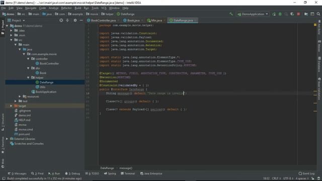 Custom Annotation - Bean Validation смотреть онлайн