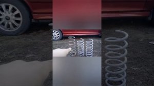 Замена задних пружин хендай соната5 на пружины от Жигулей.