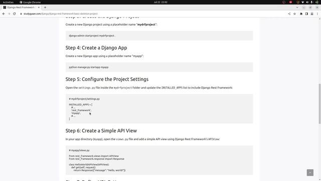 Create Basic Django Rest Framework Project смотреть онлайн