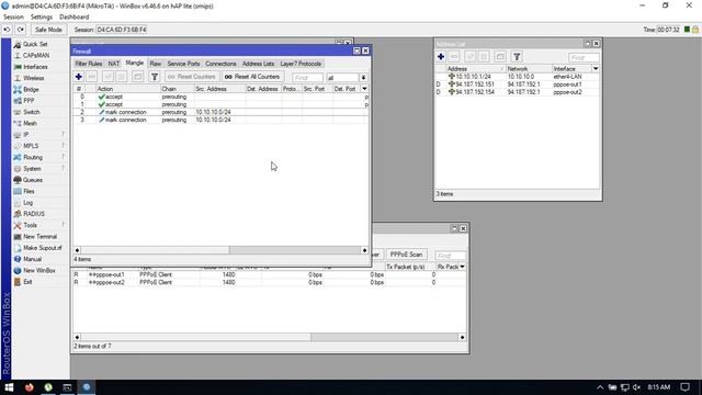 MikroTik Dual WAN over 2 PPPoE Internet Connections смотреть онлайн