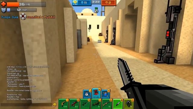 Pixel Gun World - Using Premium Heavy Weapons смотреть онлайн