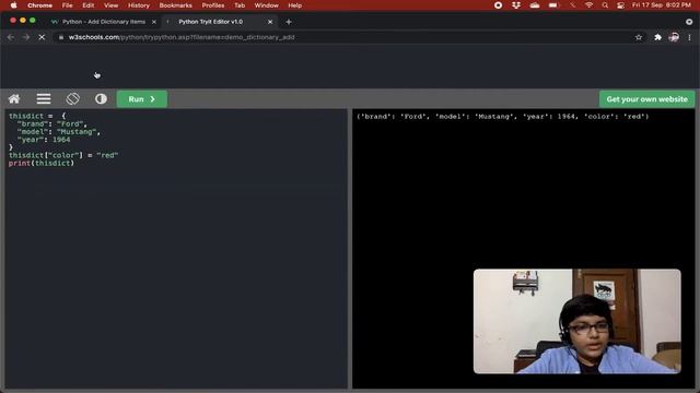 Python Dictionary смотреть онлайн