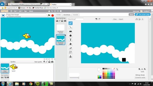Creating Flying Bird Game in Scratch #2 смотреть онлайн
