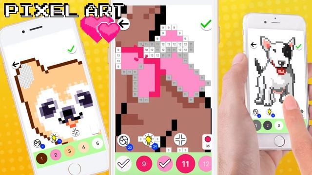 Pixel Art Color Paint by Number App смотреть онлайн