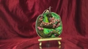 Панно из соленого теста "Сакура"