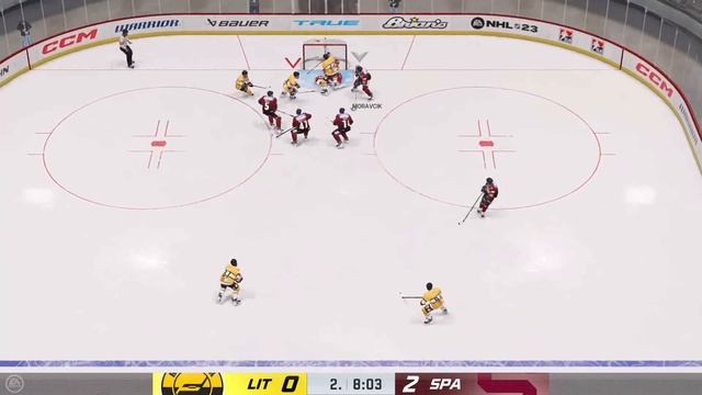 NHL 23 | GAMEPLAY | 2. kolo | LIT vs. SPA смотреть онлайн