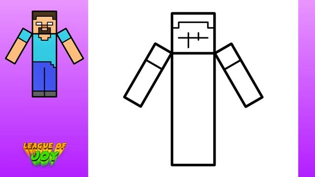 How to DRAW HEROBRINE MINECRAFT смотреть онлайн
