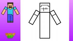 How to DRAW HEROBRINE MINECRAFT